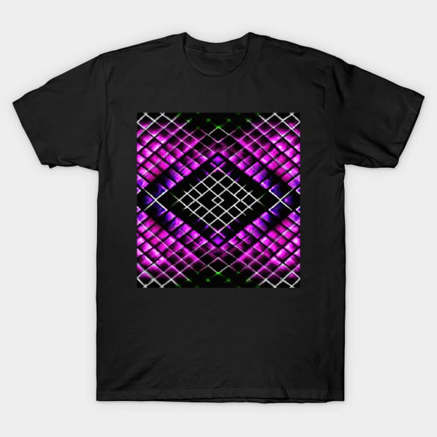 Abstract dark background with neon glow T-Shirt by Russell102